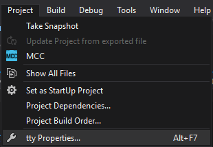 Project Properties