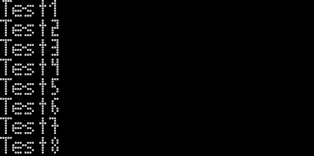 TTY Autoscroll 1-8