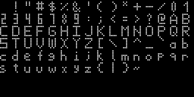 FONT characters